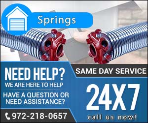 overhead garage door springs replacement